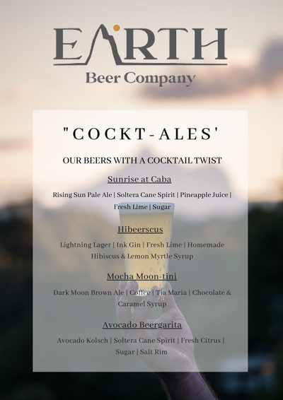 Earth Beer Company Cockt-Ale Menu Launch