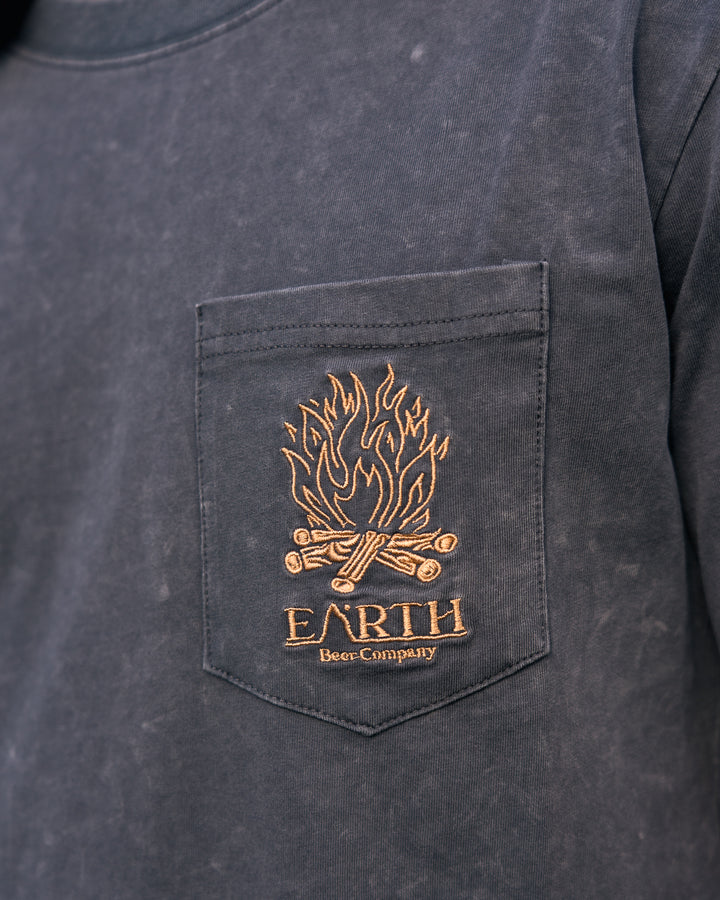 Charcoal Stonewash Bonfire T-Shirt