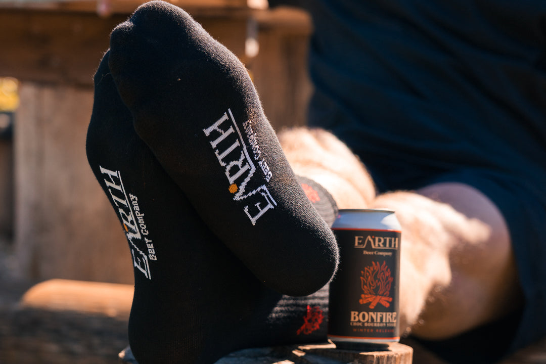 Bonfire Black Crew Socks