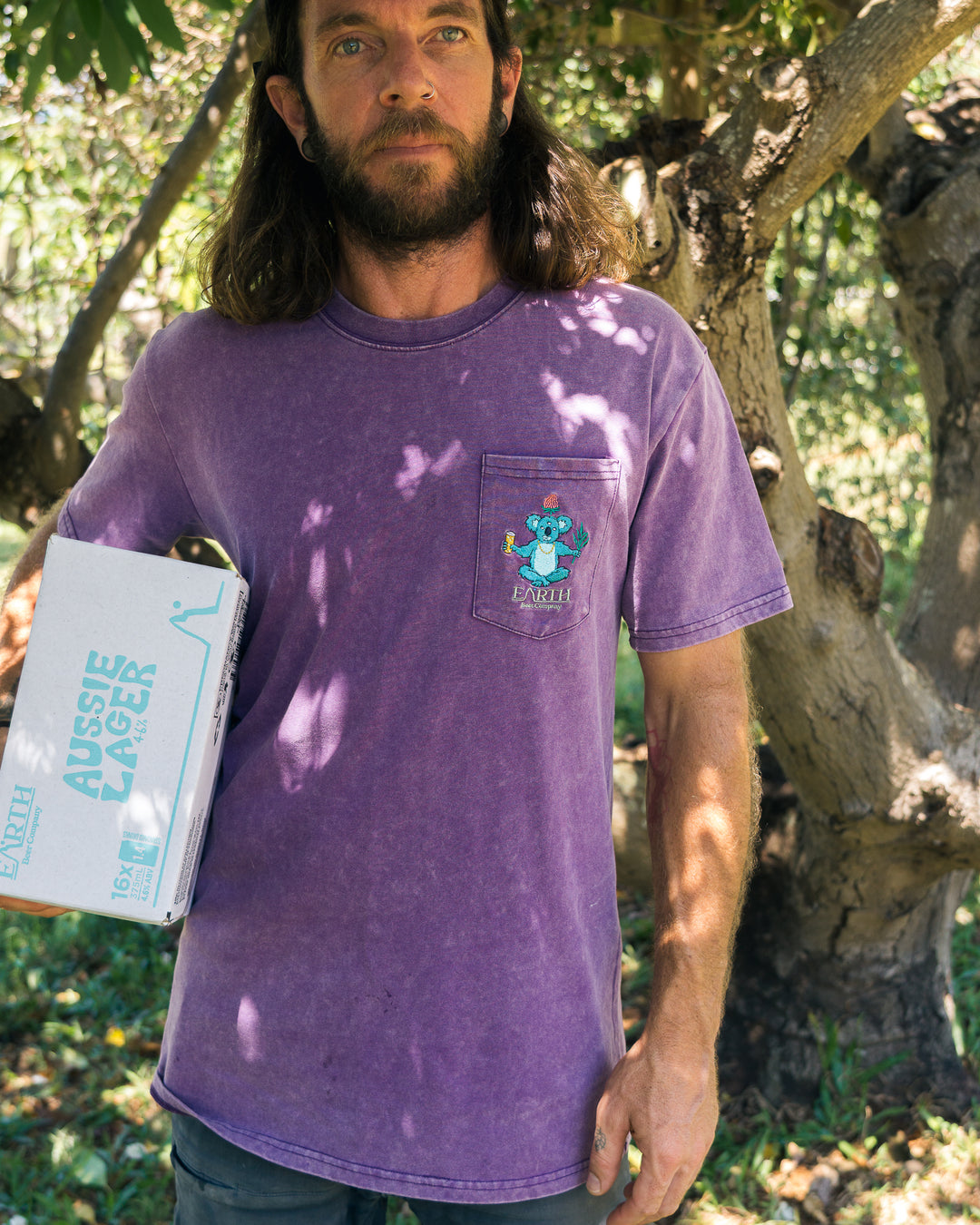 Purple Aussie Lager T-Shirt - Earth Beer Company